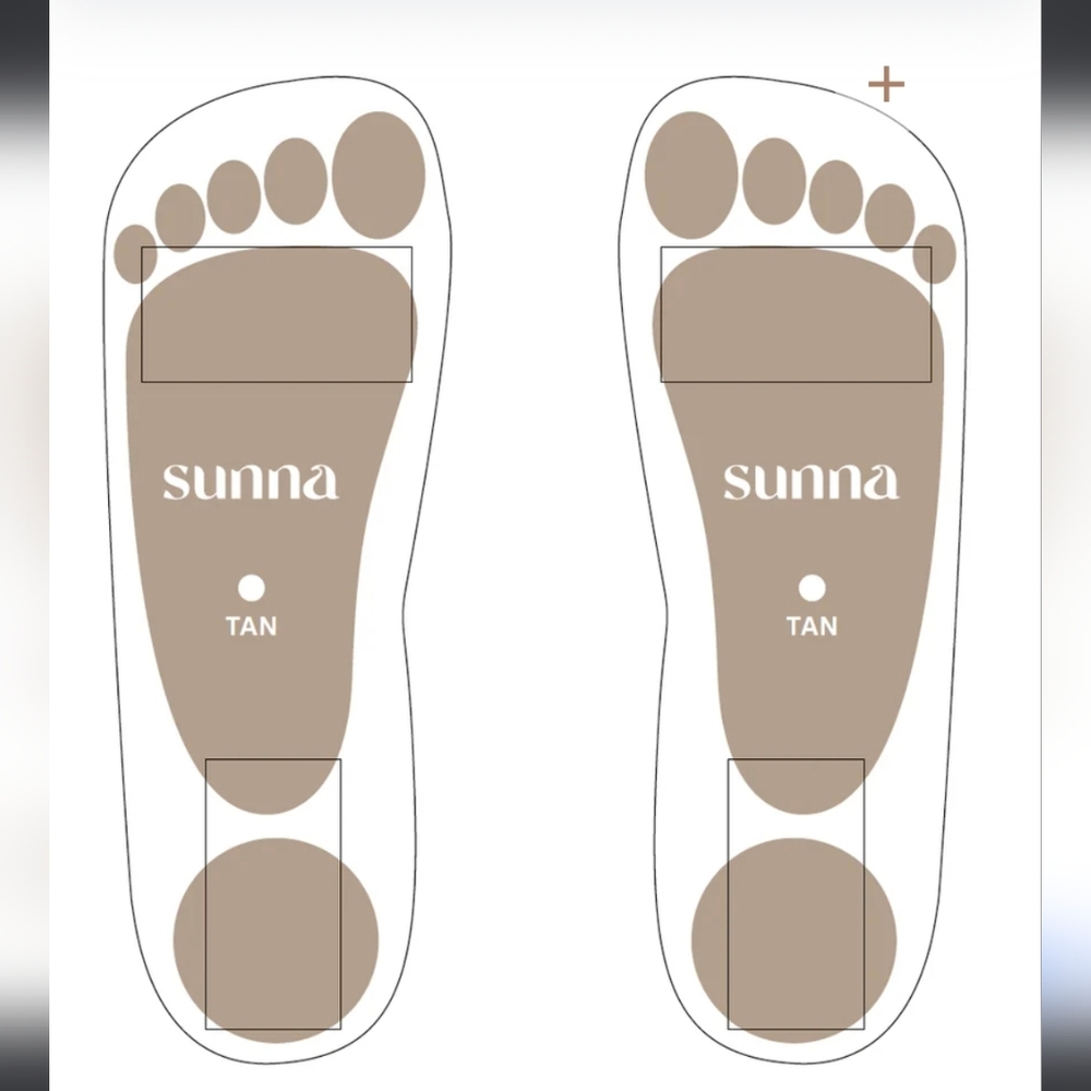 Sunna Tan Foot Pads Spray Tan Foot Stickies 25 Pack